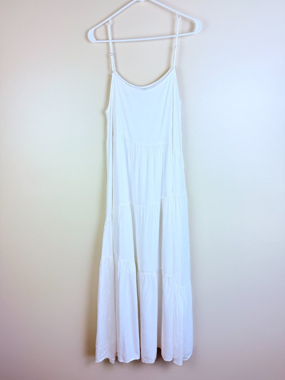 Logene Tiered Fully Lined Rayon Maxi Dress Size S